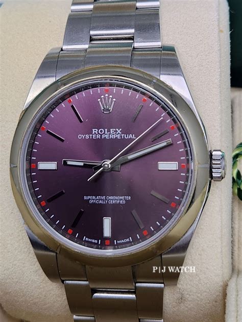 rolex red grape 39mm.